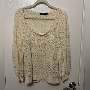 Ralph Lauren Crochet Shirt Size M